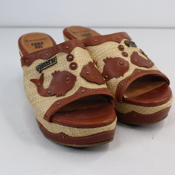 Hush Puppies by Anna Sui Kissing Fish Wedges Heels - Picture 5 of 8